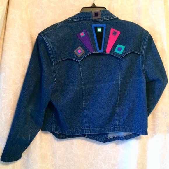 Vintage Button Cropped Destroyed Denim Coats